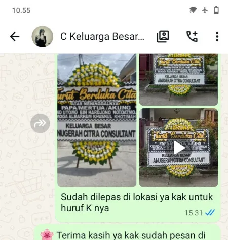 Pengiriman Papan Bunga Duka Pegangsaan