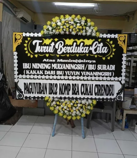 Papan Bunga Duka Pegangsaan